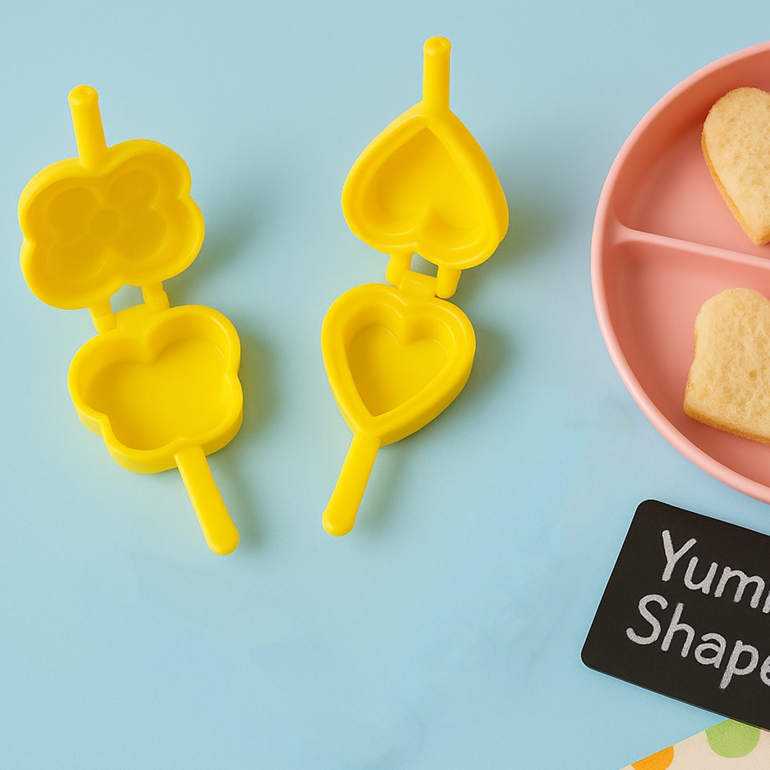 Plastic Cookie Cutter Mould Set (6 Pc) Wukusy