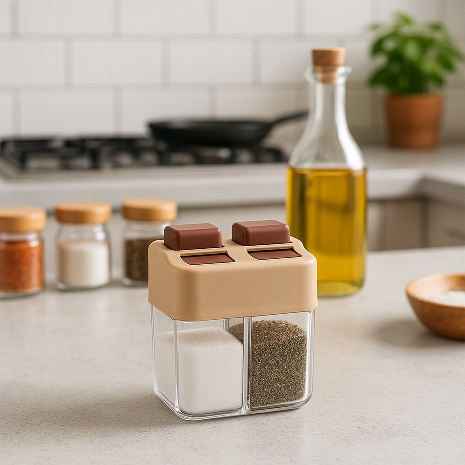 Ritu Premium 2-in-1 Salt And Pepper Dispenser Wukusy