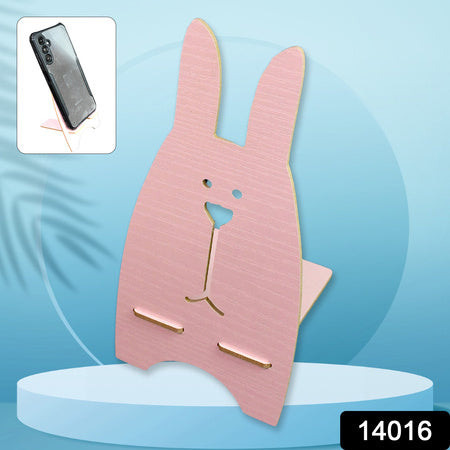 Wooden Cute Lovely Rabbit Design Mobile Stand (1 Pc) Wukusy