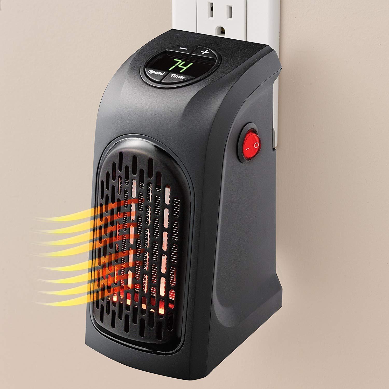 251 Electric Mini Handy Heater Plug-in Wall (400w) Wukusy