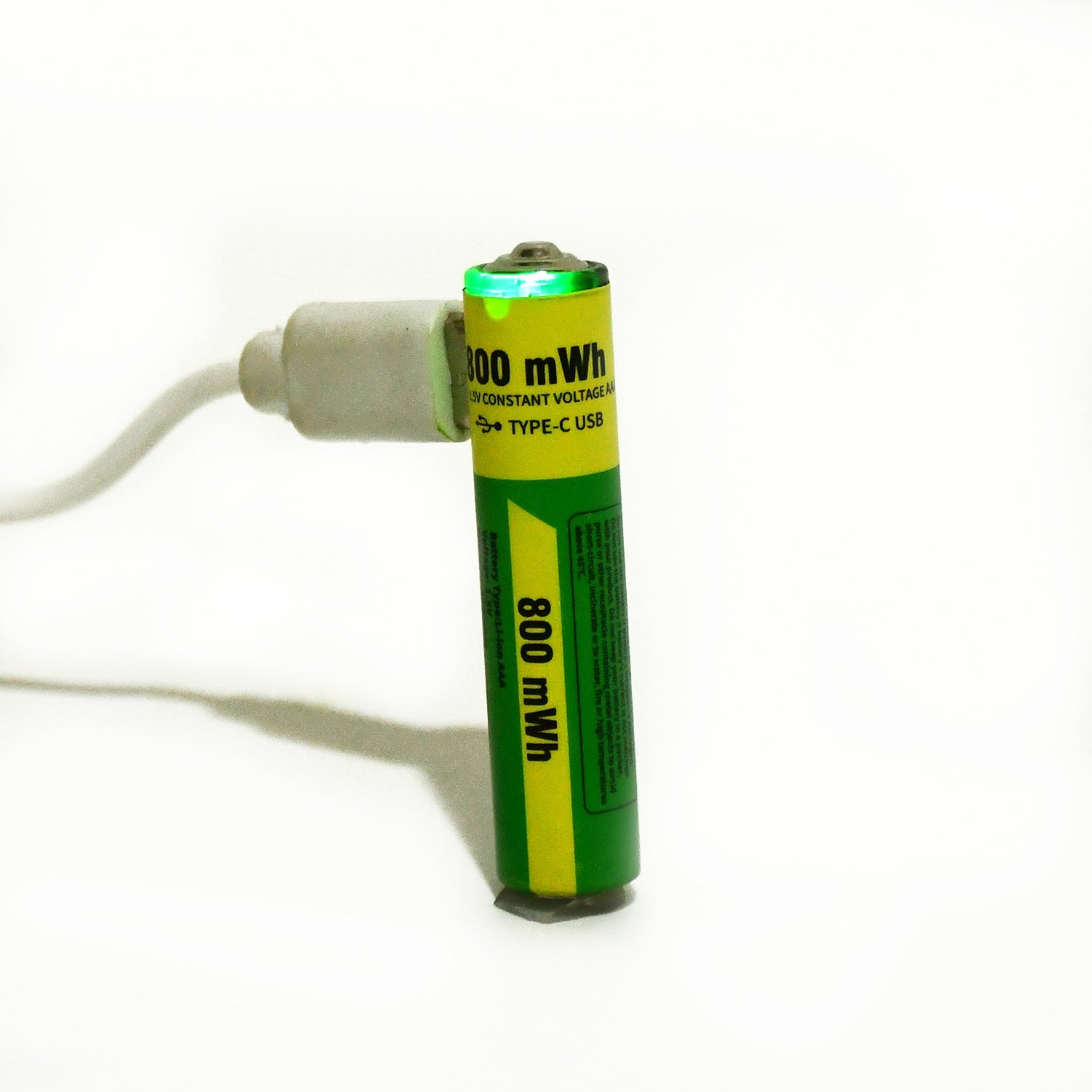 Aaa Rechargeable 800 Mwh Batteries With Recharging Cable (2 Pc Set) Wukusy