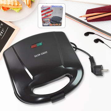 2819 Sandwich Maker Makes Sandwich Non-stick Plates Easy To Use With Indicator Lights Wukusy