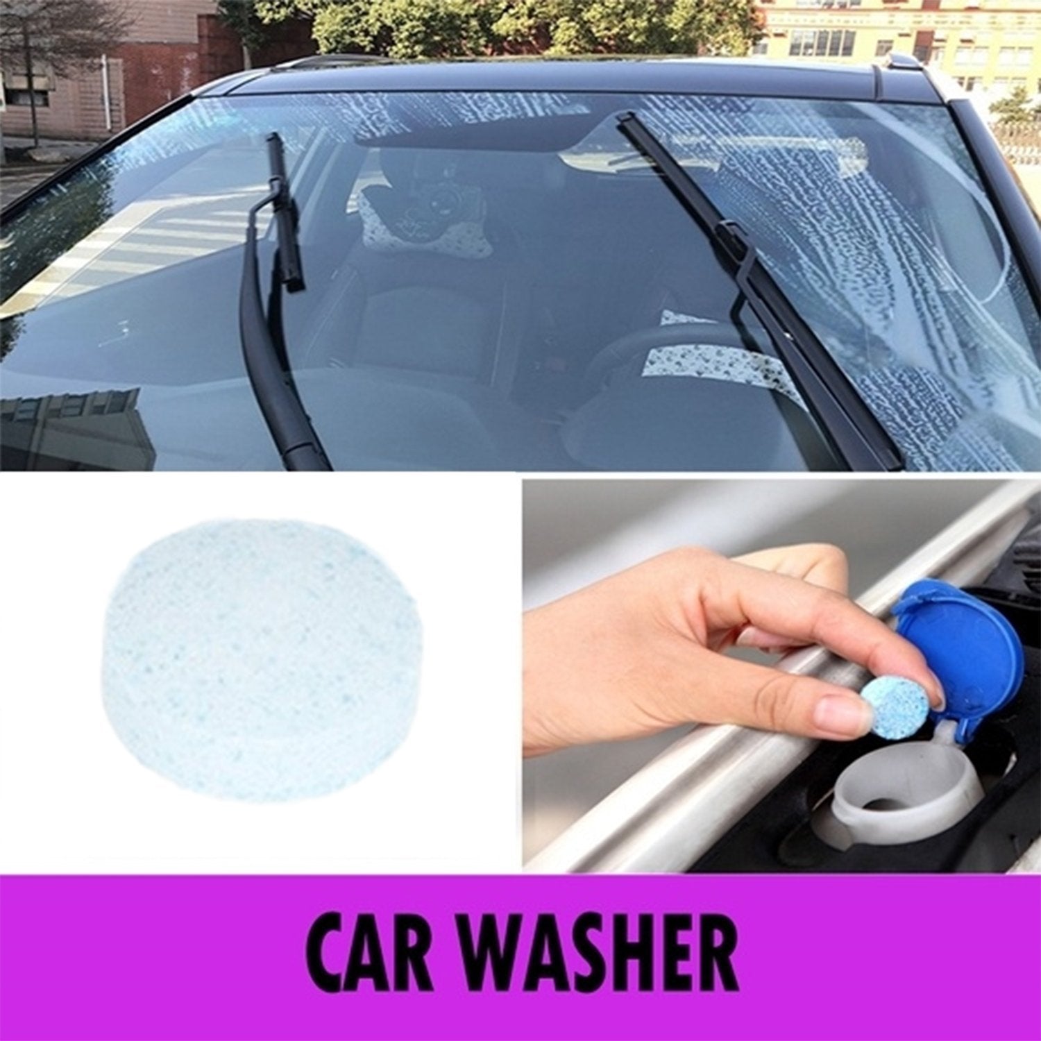 7214 Car Wiper Detergent Effervescent Tablets Washer Wukusy