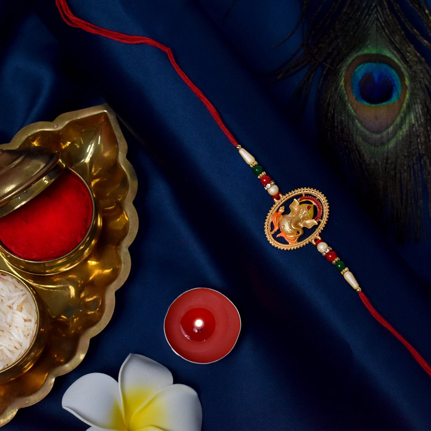 Ganesha Designer Rakhi Wukusy