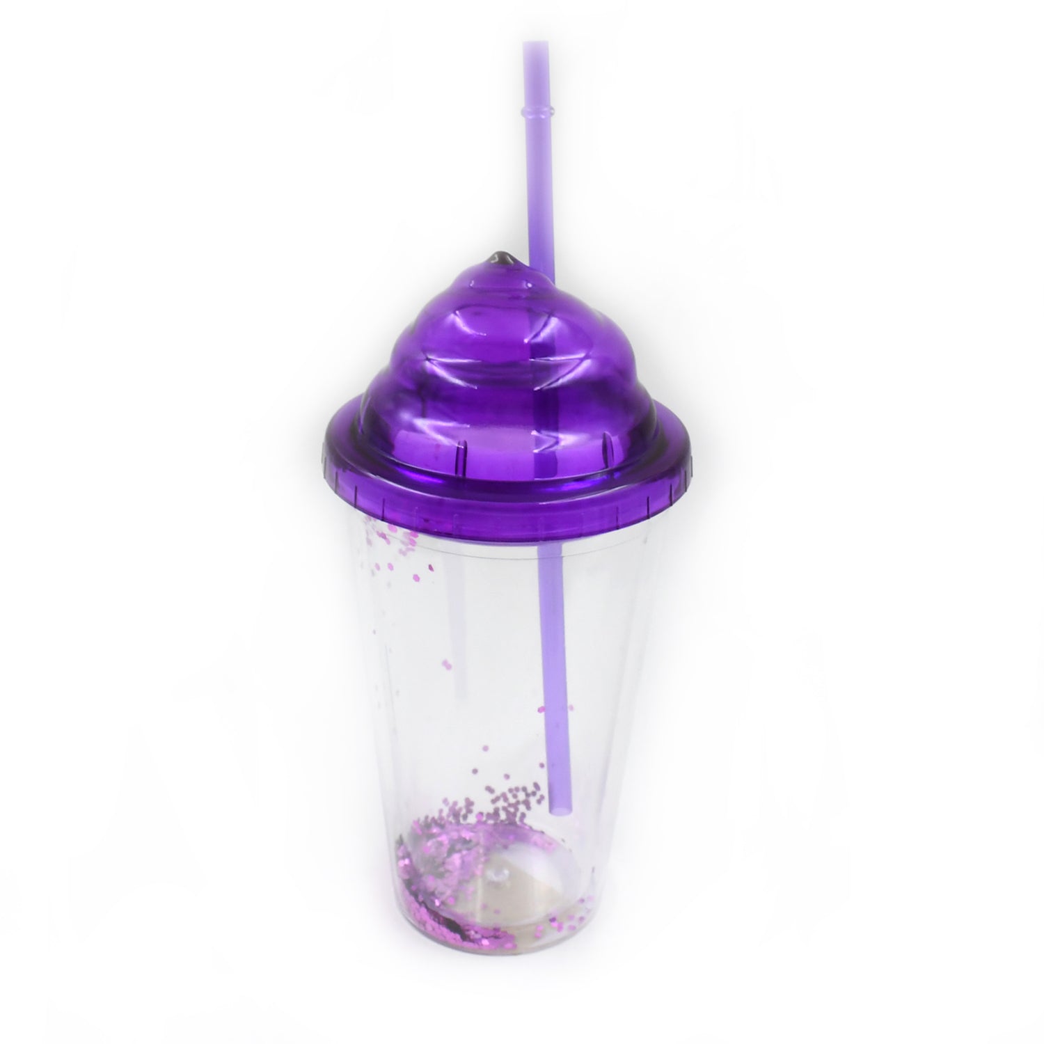 13131 High Quality Plasticcreative Cold Drink Cup  Tumble Reusable Tea Coffee Tumbler With Lid And Straw Double Wall Plastic Drinking Sport Bottletravel Tumbler (1 Pc  Mix Color) Wukusy