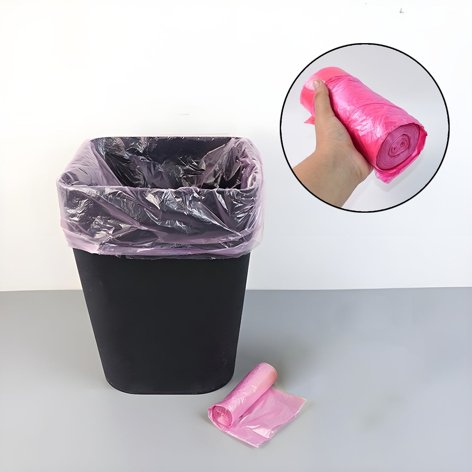 Garbage Bags Roll 45 X 45 Cm (1 Pc  Mix Color) Wukusy