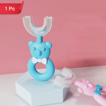 Baby Bear U-shaped Toothbrush Silicone Brush Head (1 Pc) Wukusy