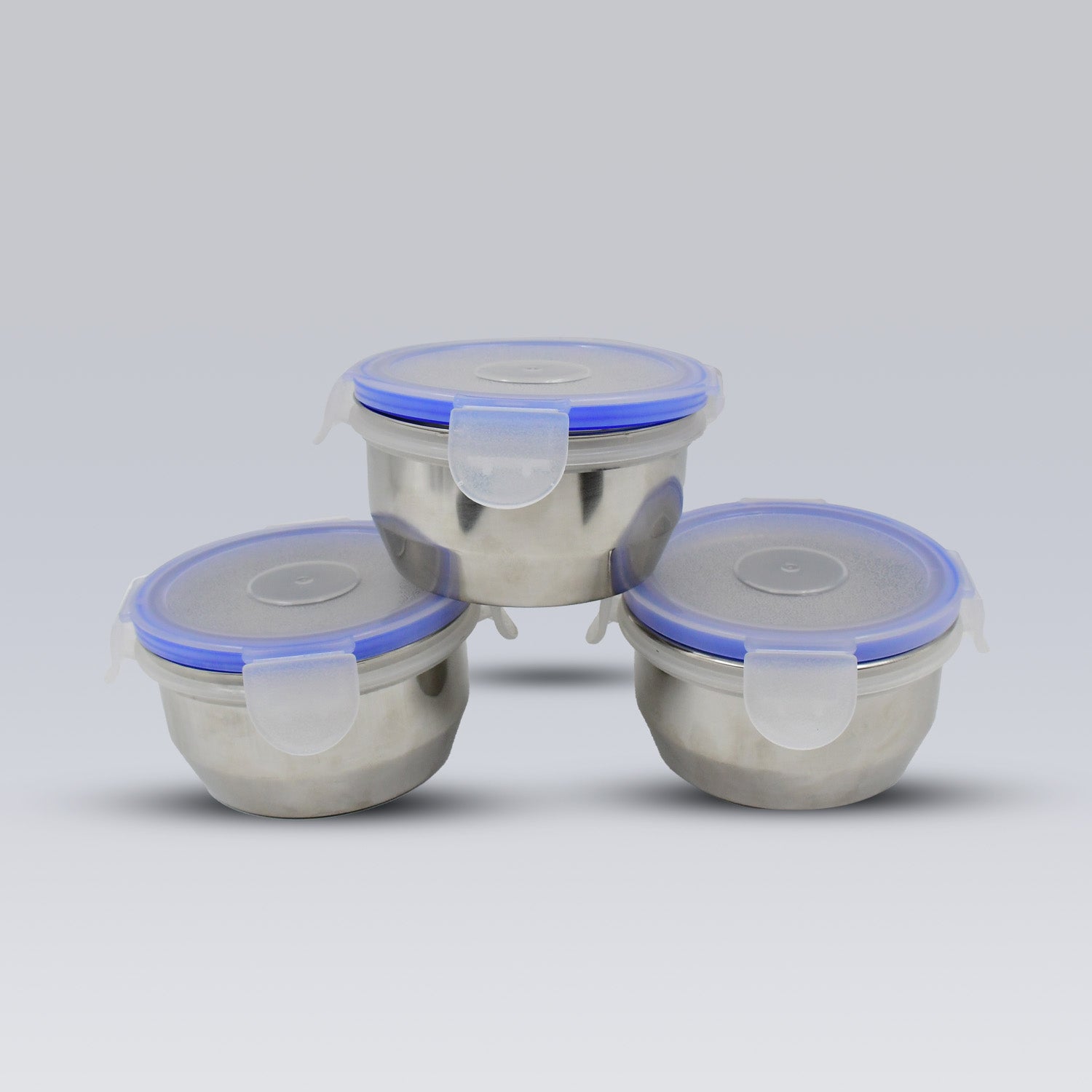 Airtight  Leak Proof Stainless Steel Container Multi Compartment Lunch Box Carry To All Type Lunch In Lunch Box  Premium Quality Lunch Box Ideal For Office  School Kids  Travelling Ideal (3 Different Lunch Box) Wukusy