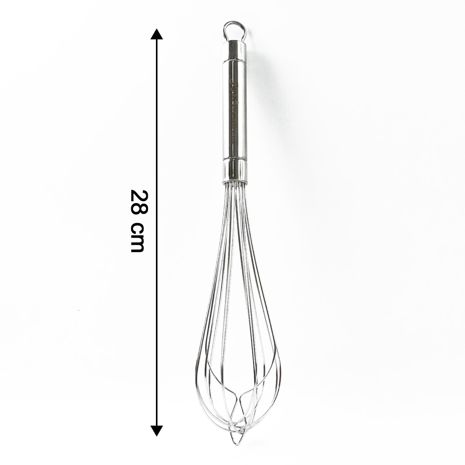 Apex Stainless Steel Medium Hand Whisk (1 Pc) Wukusy