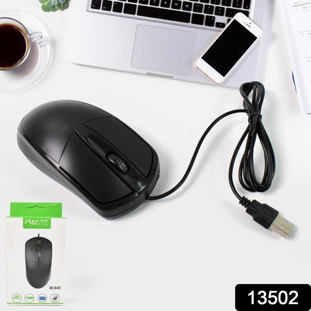 Computer  Laptop Wired Optical Mouse M- 045 (1 Pc) Wukusy