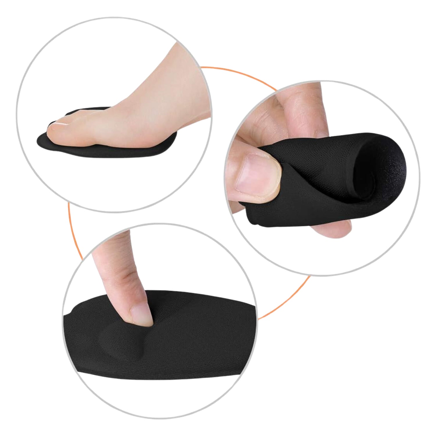 High Shoe Heel Cushion Inserts Non Slip Prevent Calluses Insole Pads (1 Pair) Wukusy