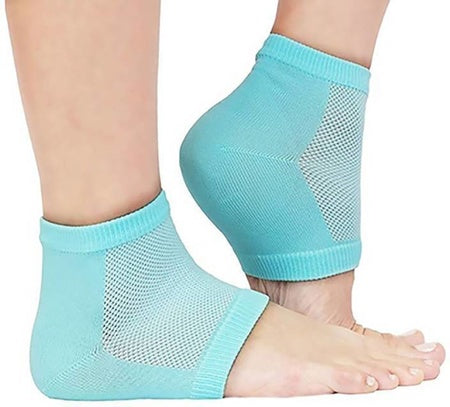 343 Heel Pain Relief Silicone Gel Heel Socks (Multicolor) Wukusy