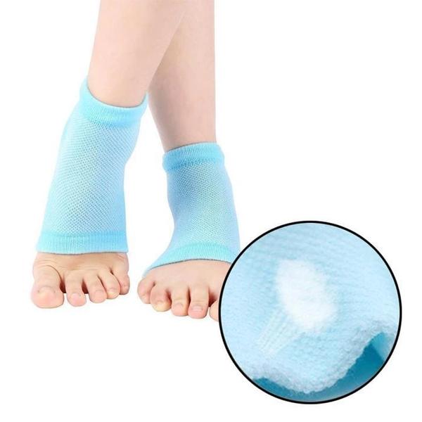 343 Heel Pain Relief Silicone Gel Heel Socks (Multicolor) Wukusy