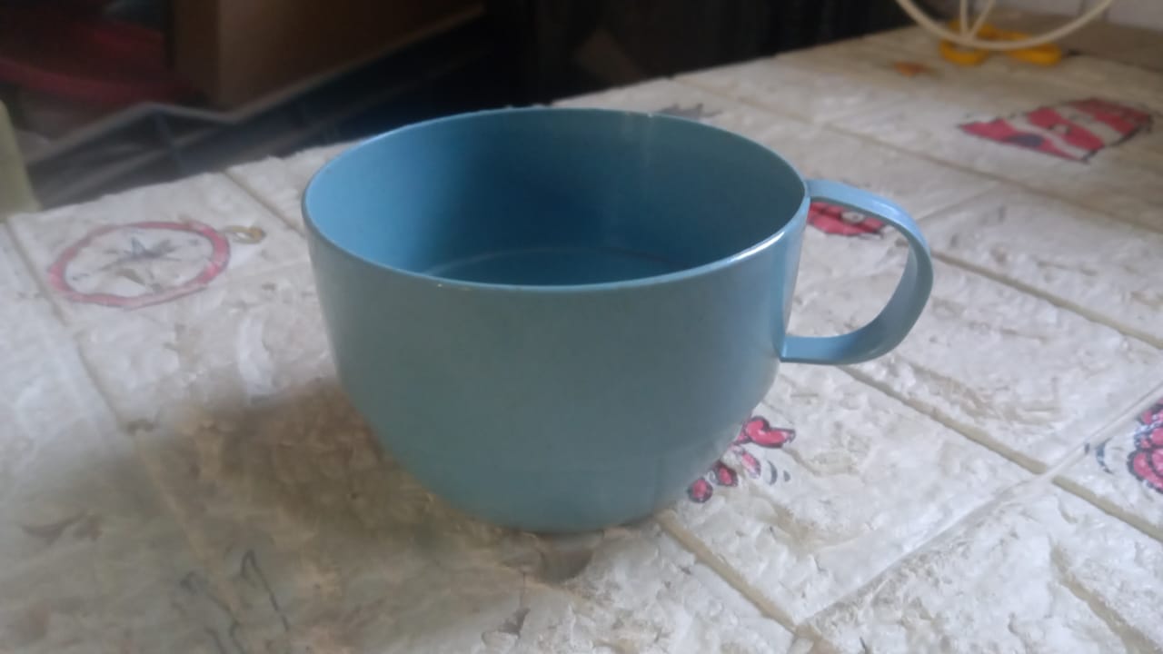 8157 Multipurpose Plastic Water Cup With Handle Reusable Cups Environmental Friendly Festival For Milk Cup Coffee Cup Tea Cup Breakfast Cup Drinking Mug Or Outdoor For Household Gift For Birthday (1 Pc) Wukusy