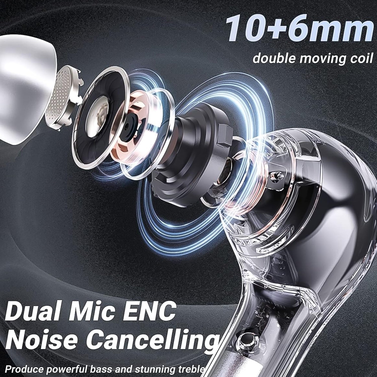 Wireless Bluetooth 5.3 In-ear With Microphones 200mah Battery (1 Pc) Wukusy