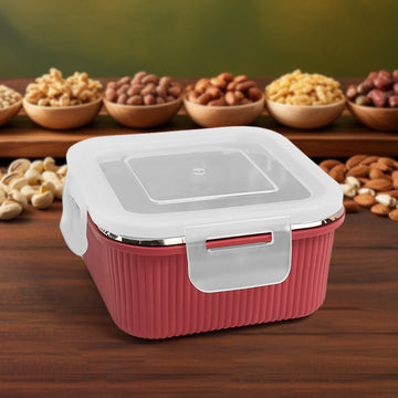 Apex Victor Square Food Storage Container (400 Ml  1 Pc) Wukusy