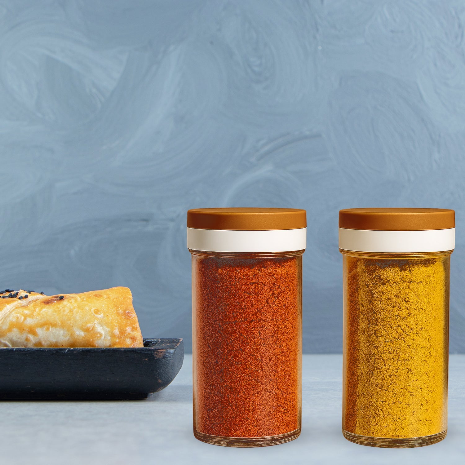 Ganesh Airtight Transparent Kitchen Storage Container Jar Set (2 Pc) Wukusy