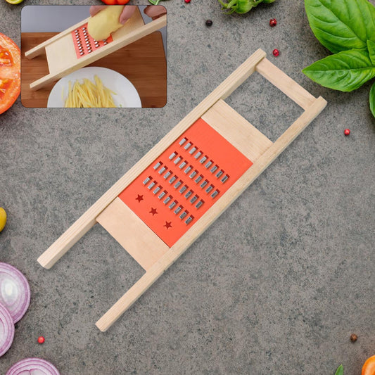 Cucumber Vegetable Slicer Salad Kitchen Wooden Shredder Cutter Grater Slicer
