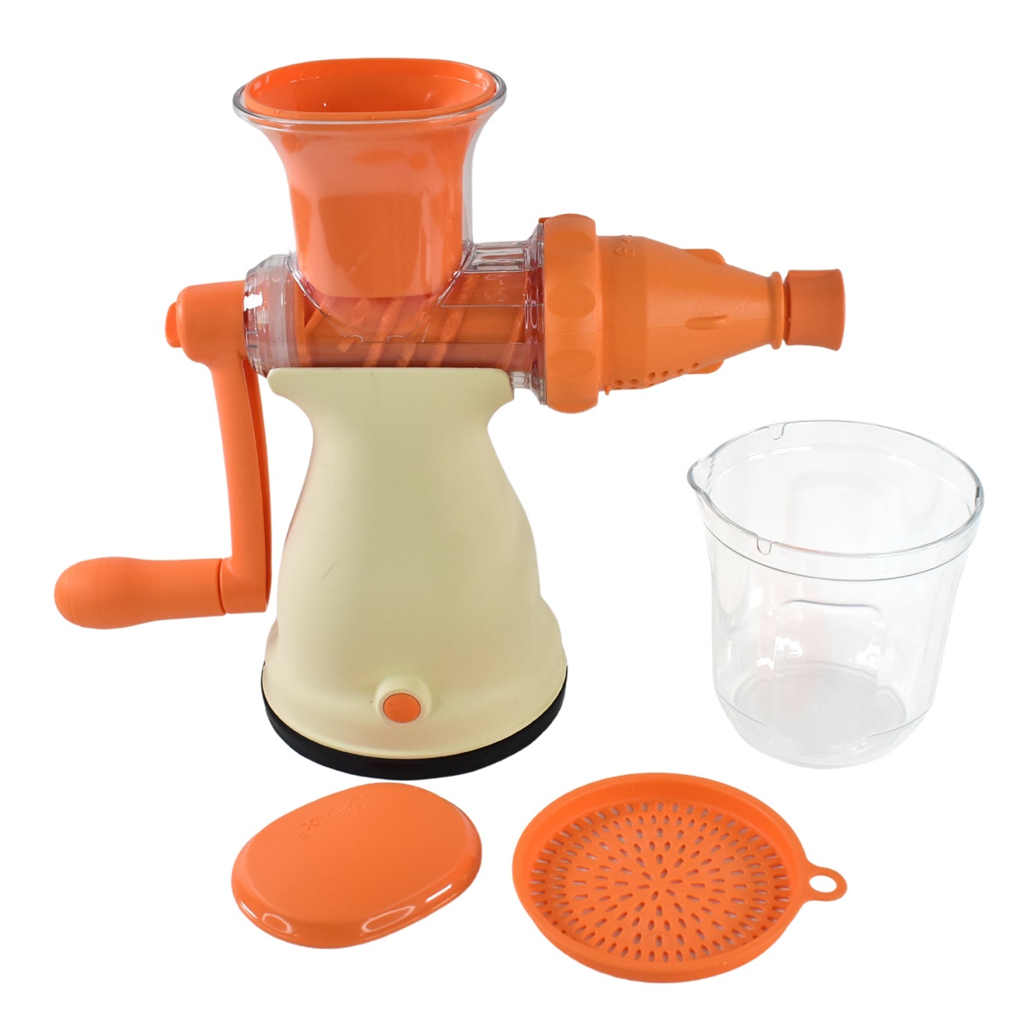 Apex Manual Carrot And Fruit Juicer  Heavy-duty (1 Pc With Glass) Wukusy