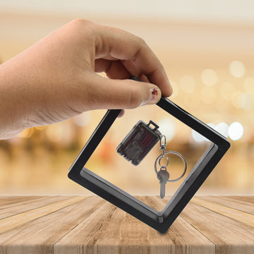 Suitcase Shape Nail Clipper Keychain With Key  3d Floating Frame Display Case (1 Set) Wukusy