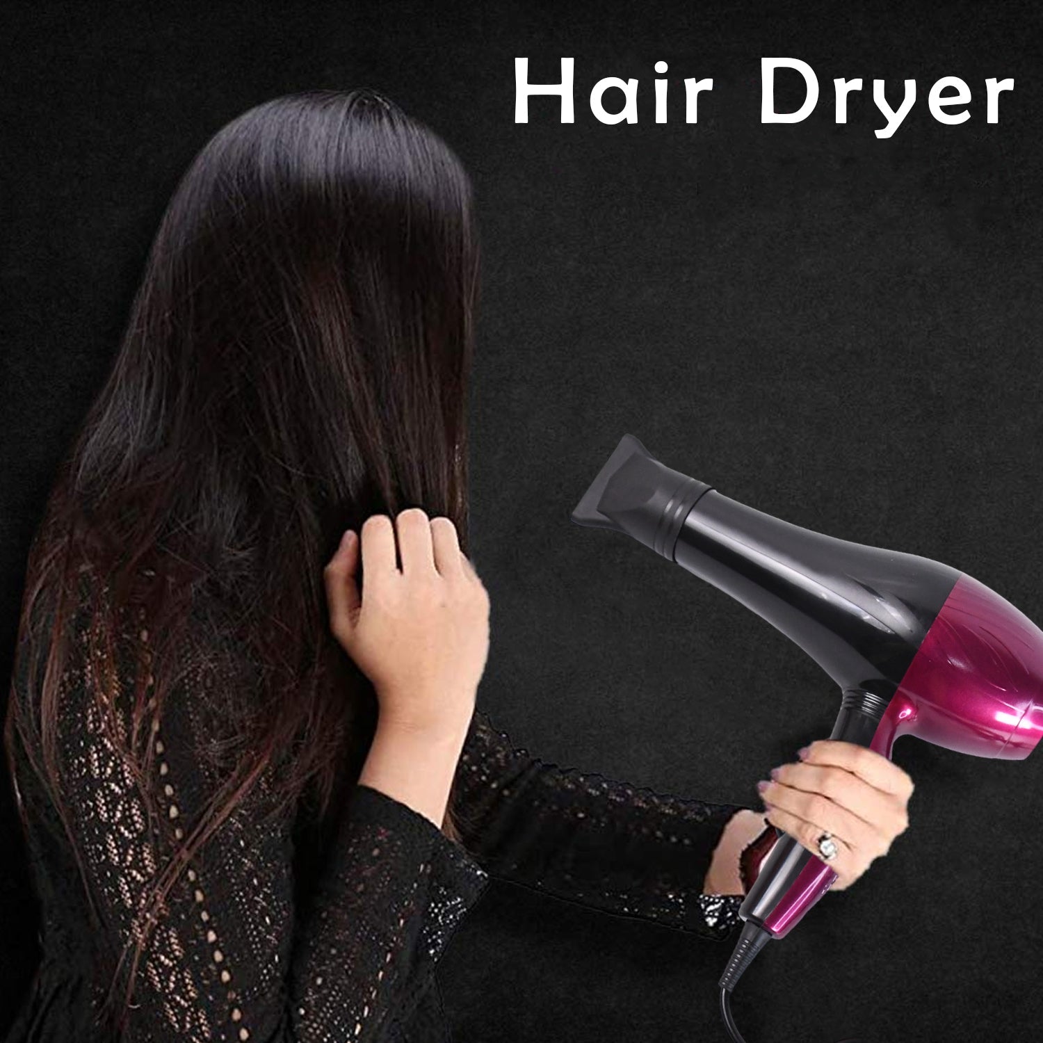 Professional High Power Multi Purpose Hair Dryer Salon (220v50-60hz  1 Pc) Wukusy