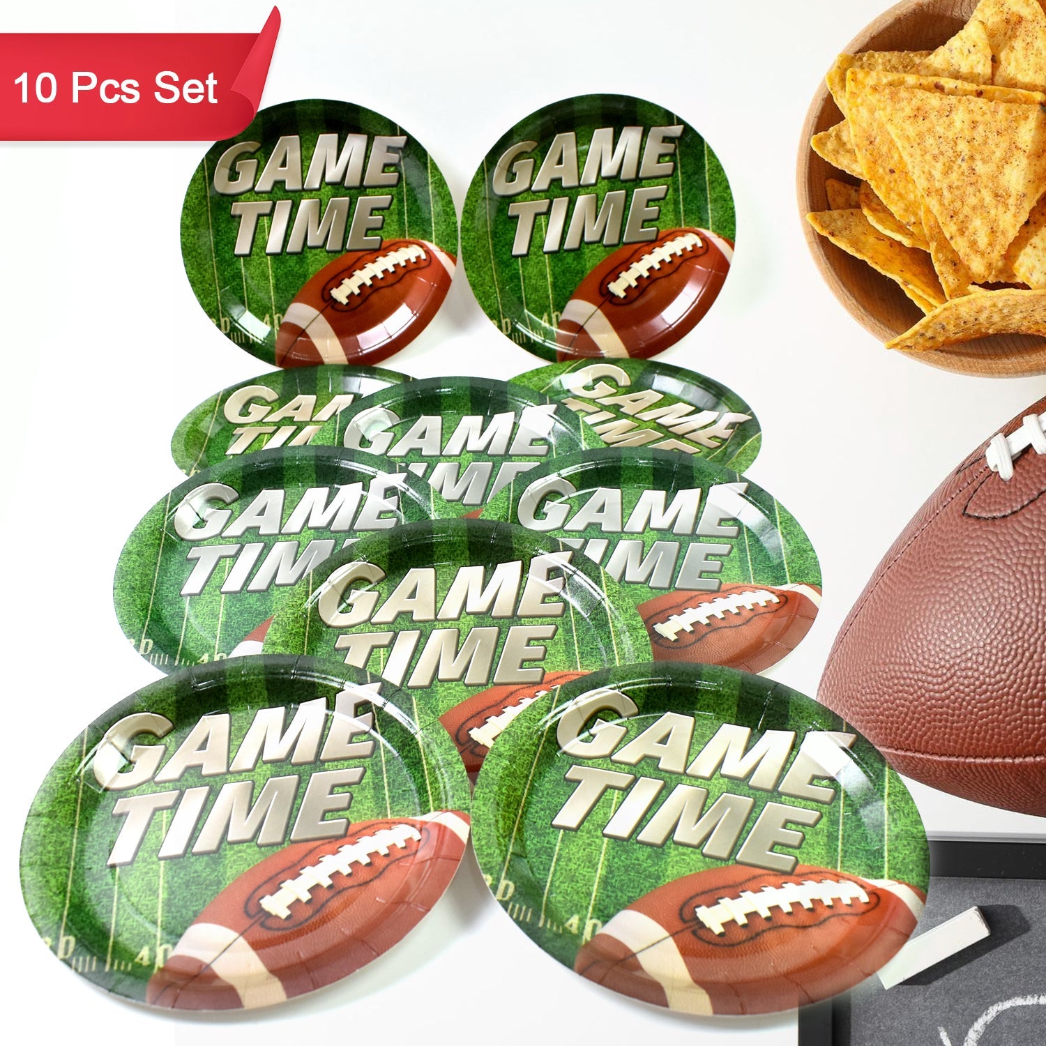 Round Plates Disposable Paper Plates  Happy Birthday Gift (10 Pcs Set  Mix Design) Wukusy