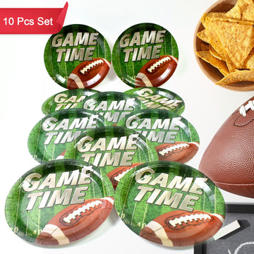 Round Plates Disposable Paper Plates  Happy Birthday Gift (10 Pcs Set  Mix Design) Wukusy