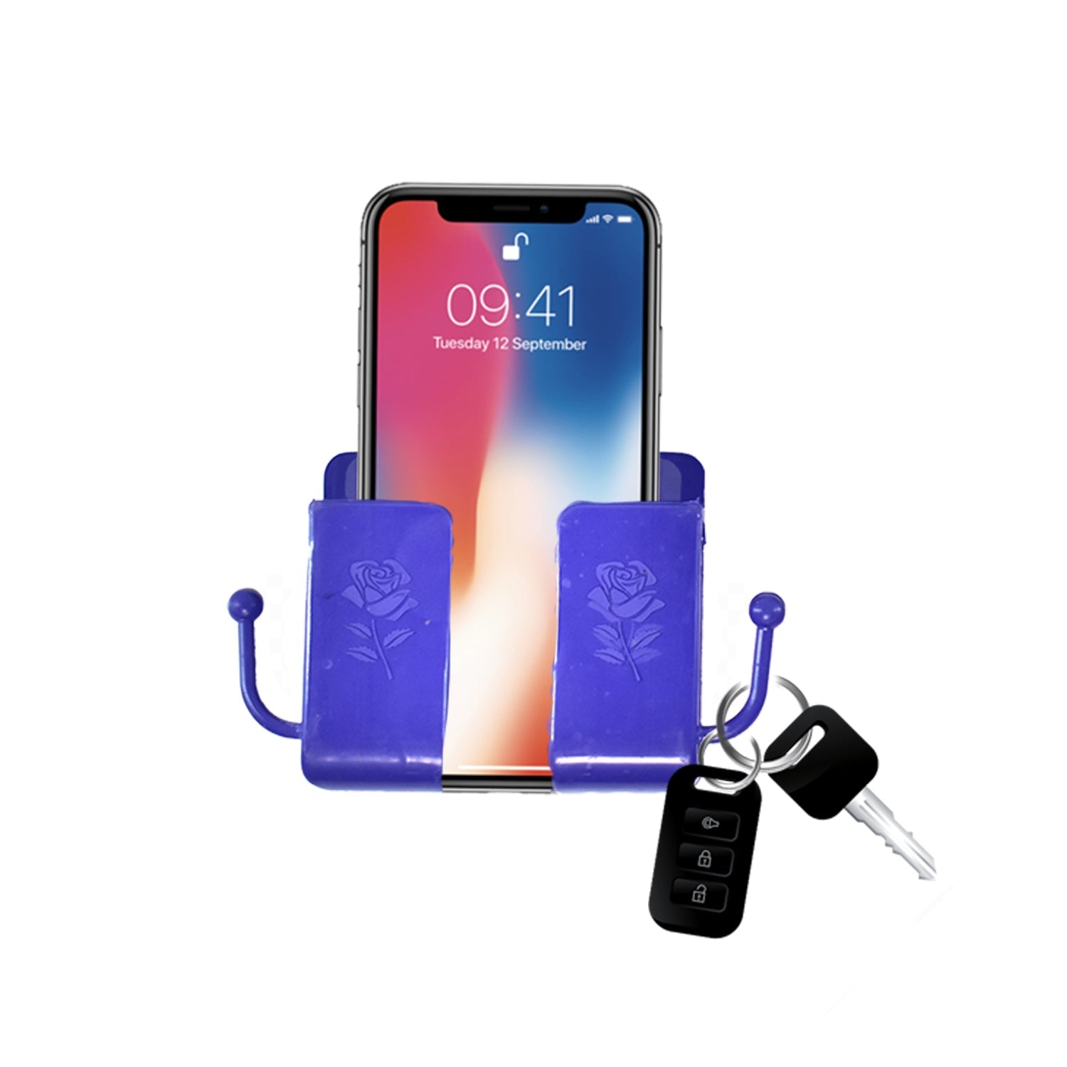 6201a Wall Mounted Storage Boxremote Storage Organizer Case With 2 Side Hanging Hooks. Wukusy