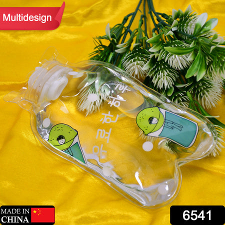 6541 Transparent Multi Design Small Hot Water Bag With Cover For Pain Relief Neck Shoulder Pain And Hand Feet Warmer Menstrual Cramps. Wukusy