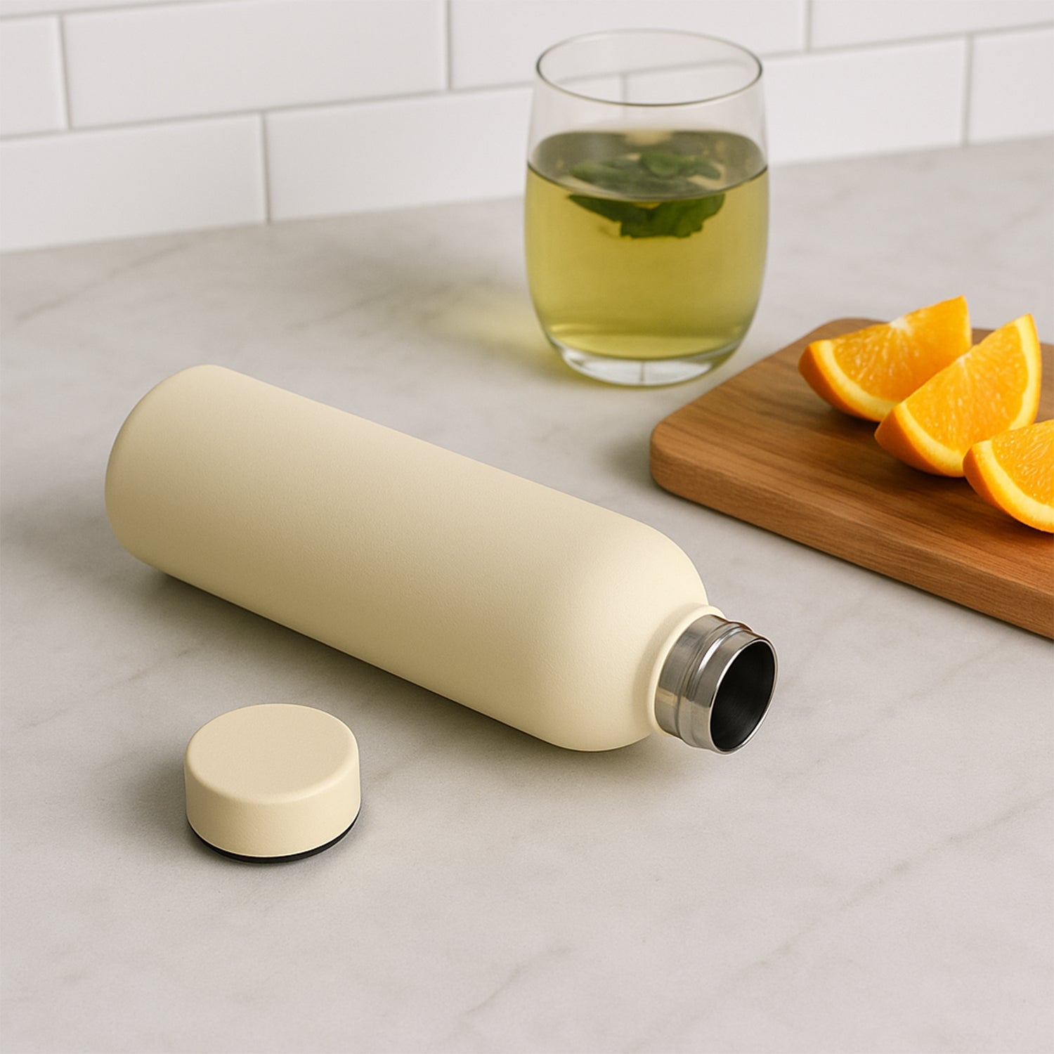 Stainless Steel Double Wall Vacuum-insulated Drink Water Bottle (Mix Color  500 Ml Approx) Wukusy