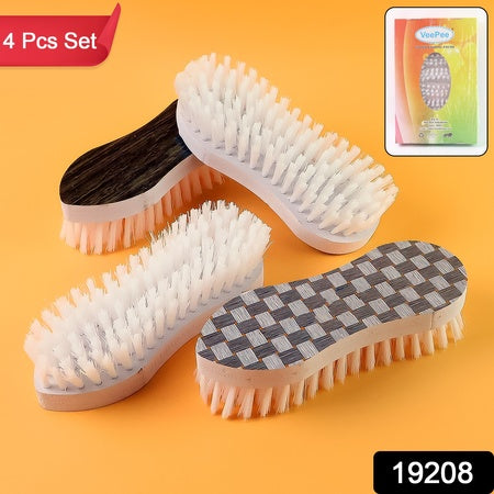 Veepee Ergonomic Curved Laundry Brush Set (4 Pc) Wukusy