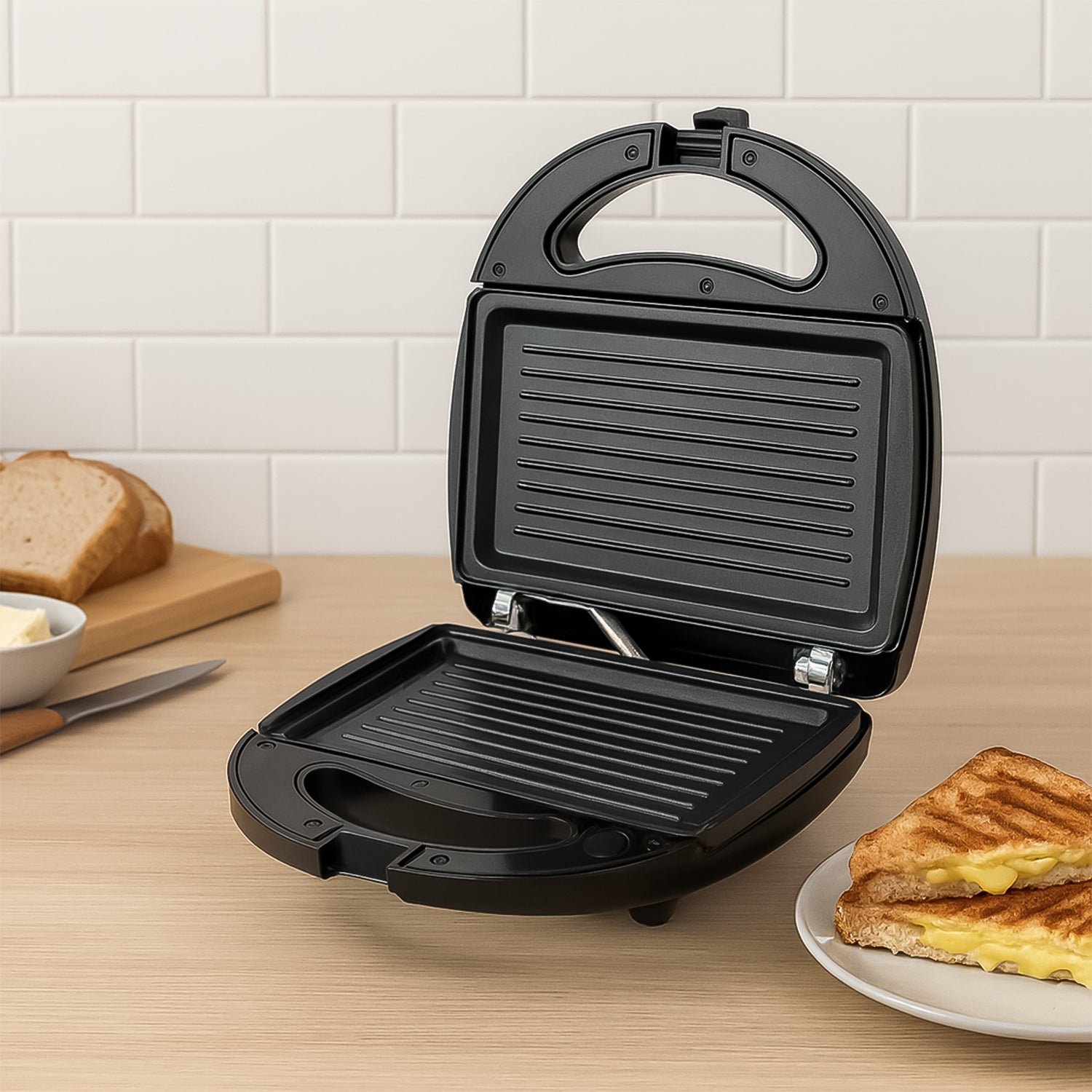 Orbit Sandwich Maker With Interchangeable Plates (800w  1 Pc) Wukusy