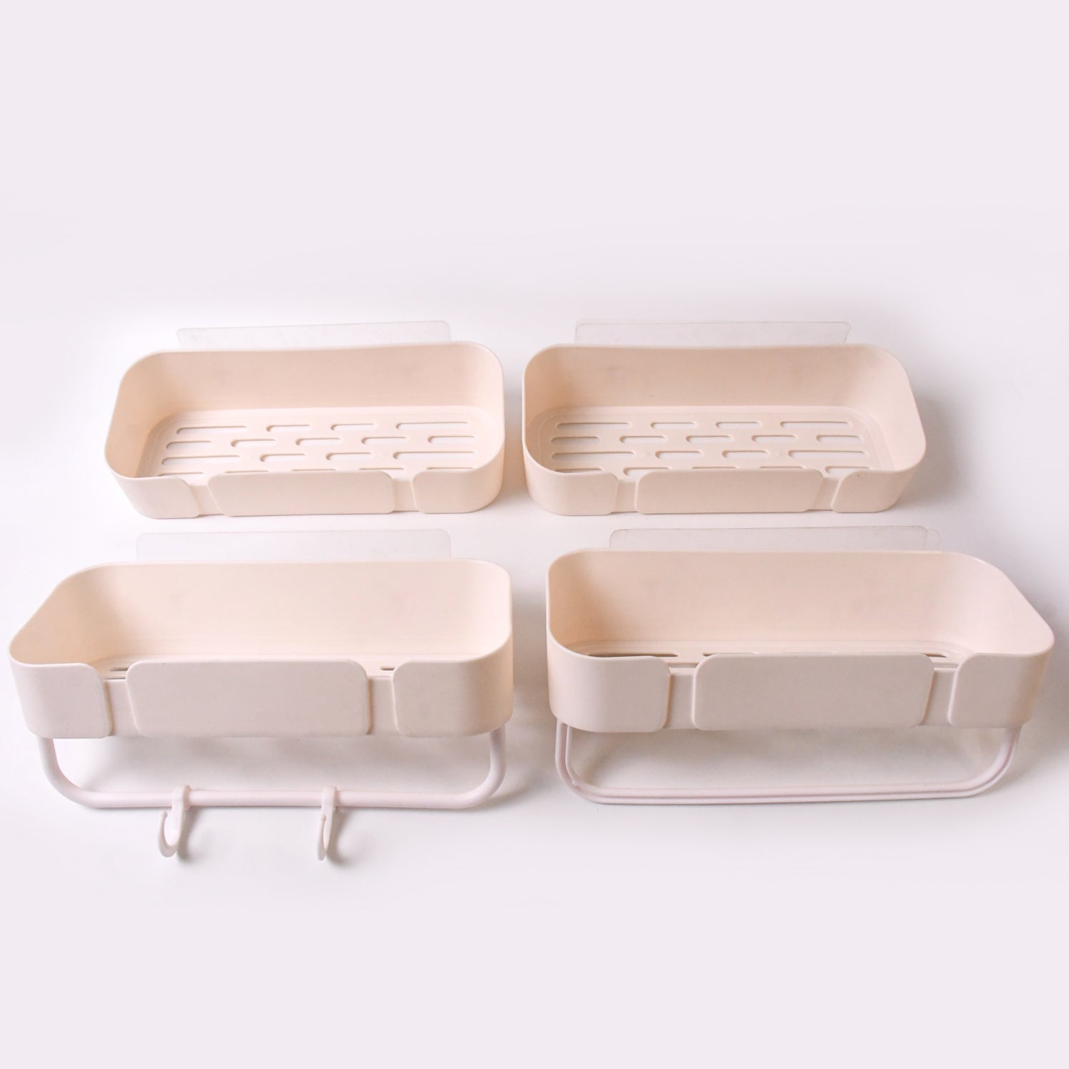 Multipurpose Kitchen Bathroom Wall Corner Shelf Rack (4 Pcs Set) Wukusy