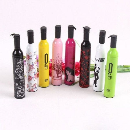 518 Pocket Folding Wine Bottle Umbrella Wukusy