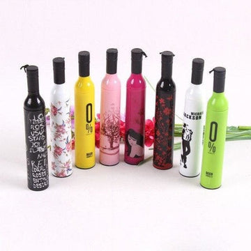 518 Pocket Folding Wine Bottle Umbrella Wukusy