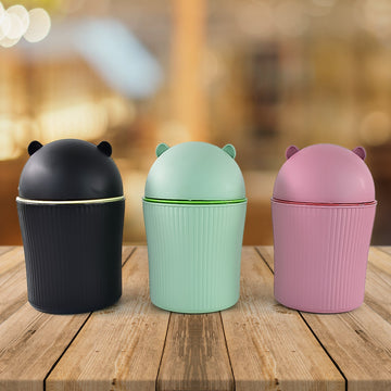 Apex Mini Tabletop Dustbin (1 Pc  1200 Ml  Mix Color) Wukusy