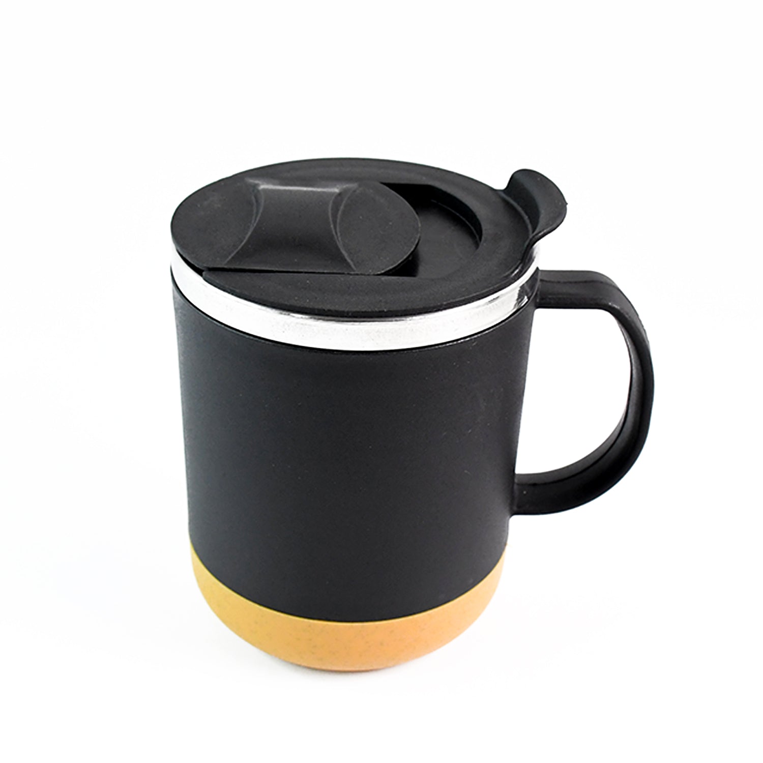 Insulated Coffee Mug With Spill-proof Lid (Approx 450ml  1 Pc) Wukusy