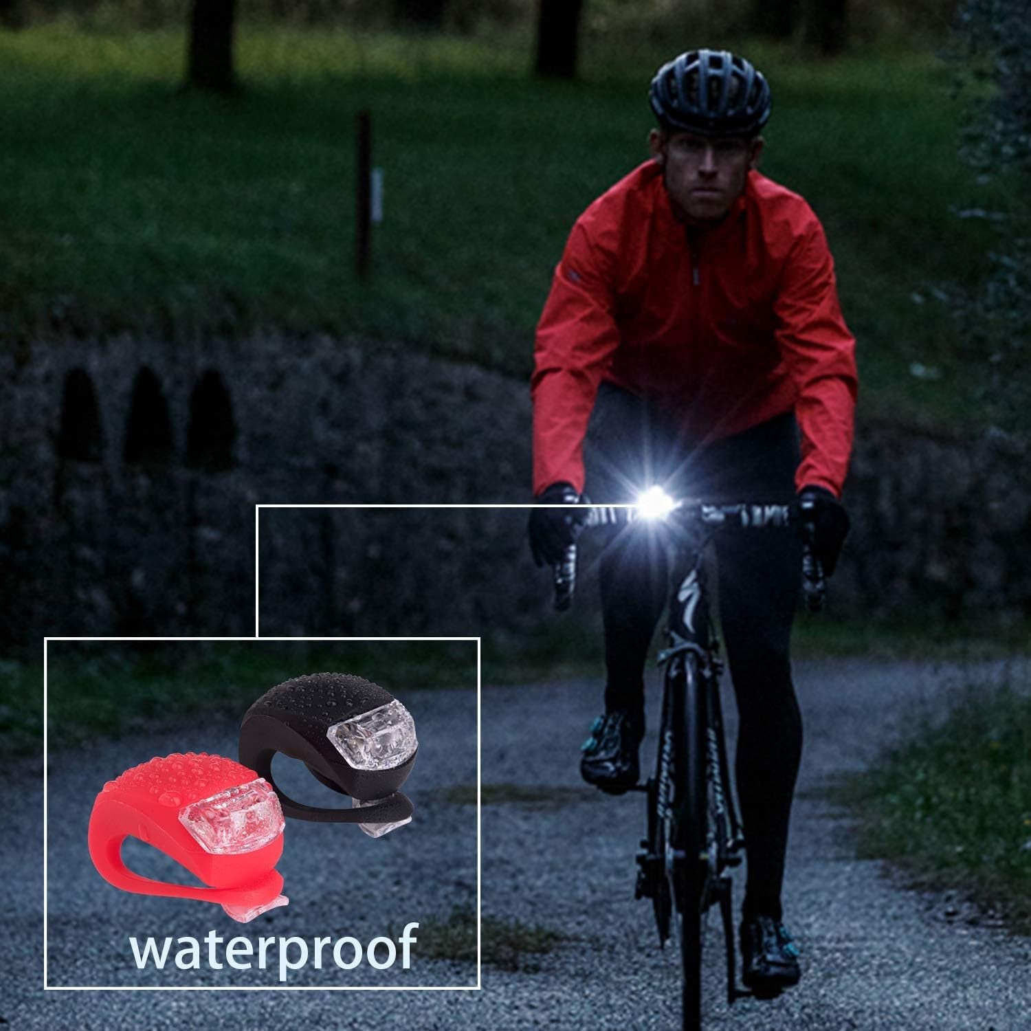 Silicone Led Bike Light Set (2 Pcs Set) Wukusy