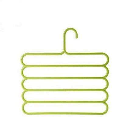 587 5 In 1 Multipurpose Plastic Hanger Assorted (5-layer) Wukusy