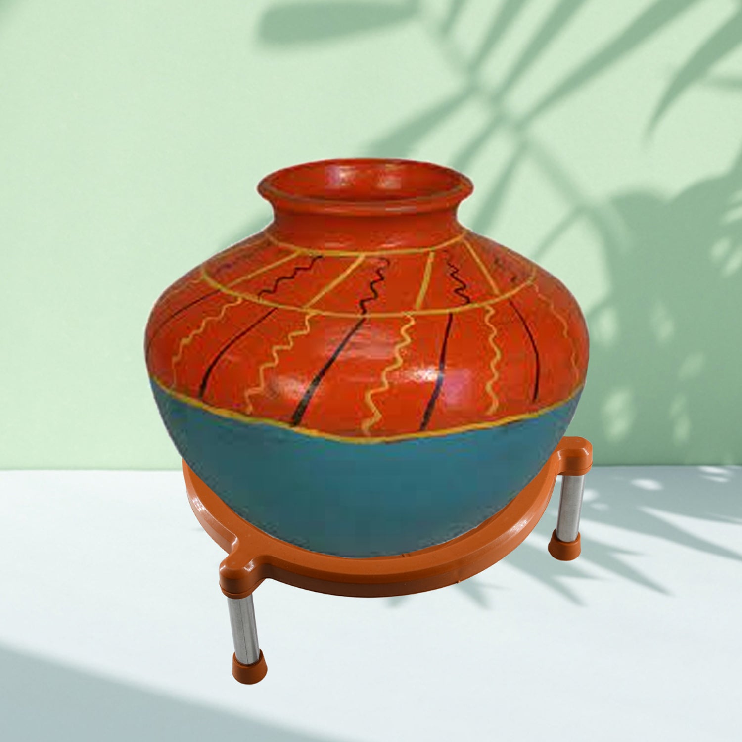 0150 Multipurpose Matka Stand  Plant Pot Water Pot Stand Plastic For Home  Kitchen (1pc) Wukusy