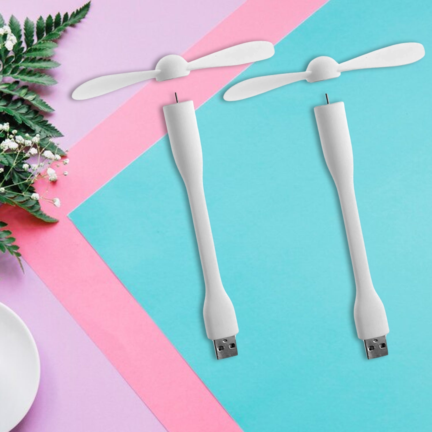 Portable Mini Usb Fan Usb Ligh  Usb 3 Hub  Port Combo Wukusy