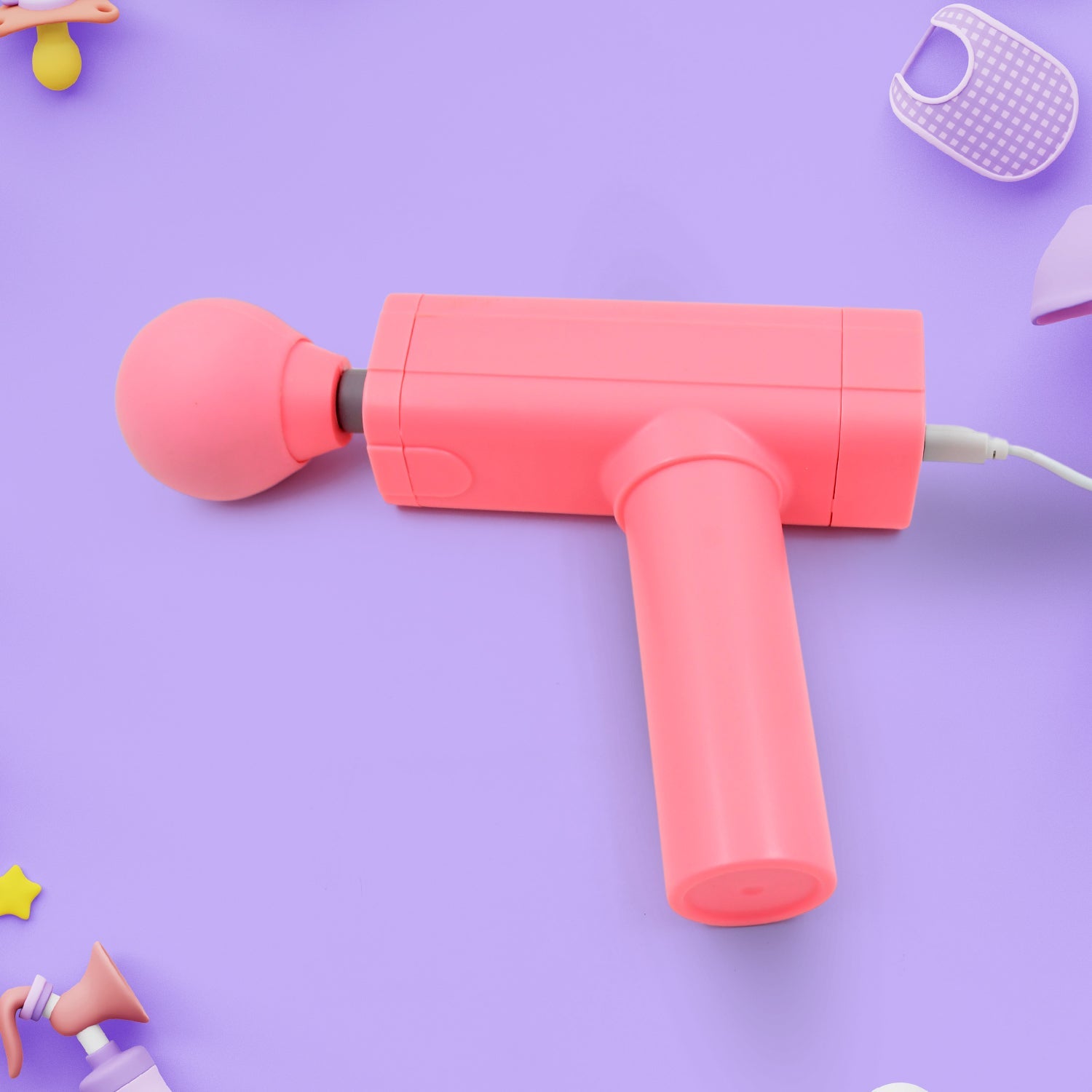 Massage Gun Deep Relax Powerful Muscle Massager Usb Chargeable (1 Pc) Wukusy