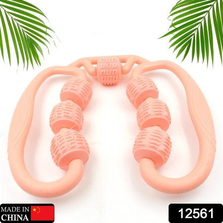 Muscle Massage Roller 8 10 Wheels Relieve Soreness Leg Muscle Roller Fitness Roller Muscle Relaxer Massage Roller Ring Clip All Round Massaging Uniform Force Elastic Pp Drop Shaped For Home Use (1 Pc) Wukusy