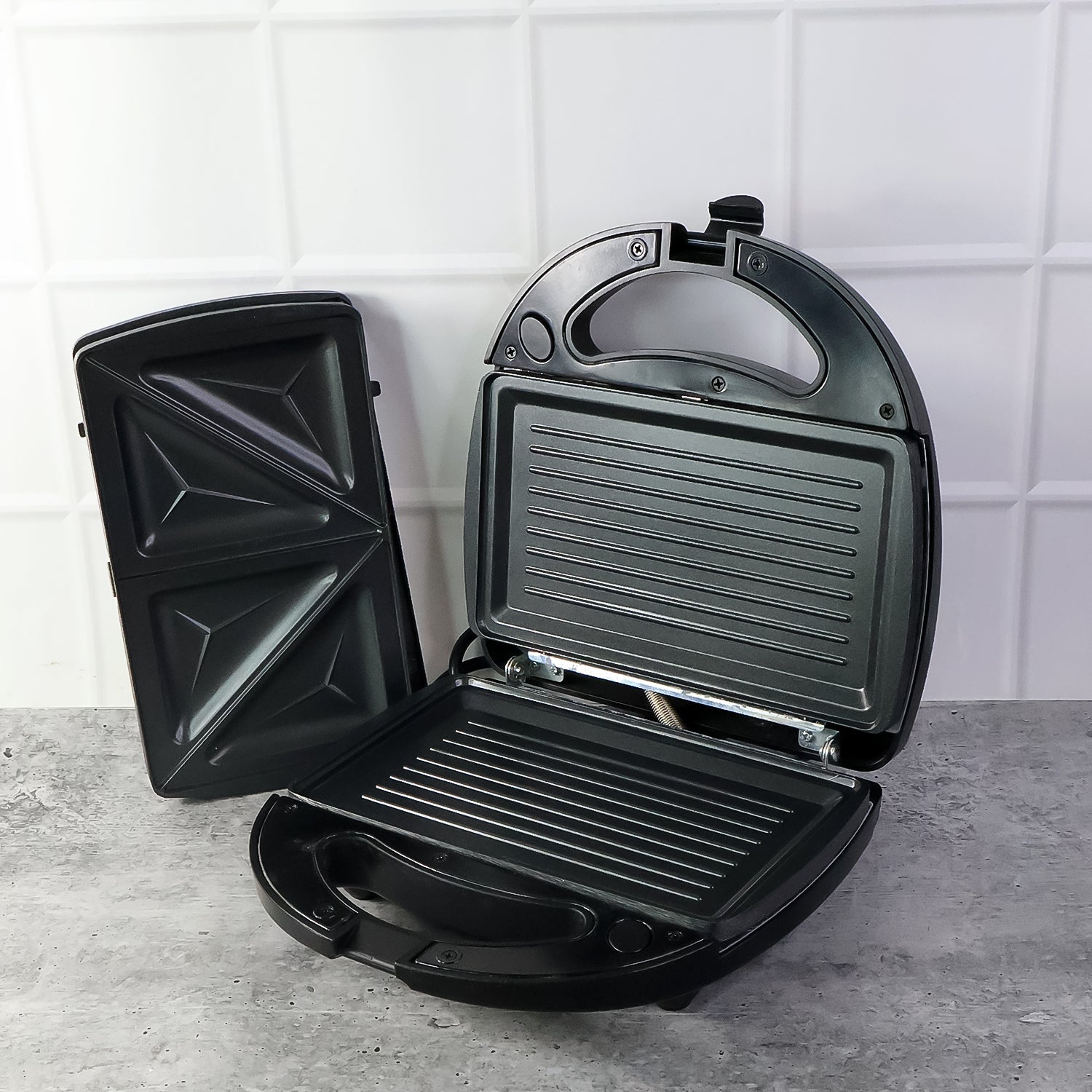 Orbit Sandwich Maker With Interchangeable Plates (800w  1 Pc) Wukusy