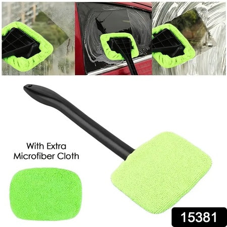 Windshield Clean Car Glass Cleaner Wiper With 1 Extra Microfiber Cloth (1 Pc  38 Cm Long) Wukusy