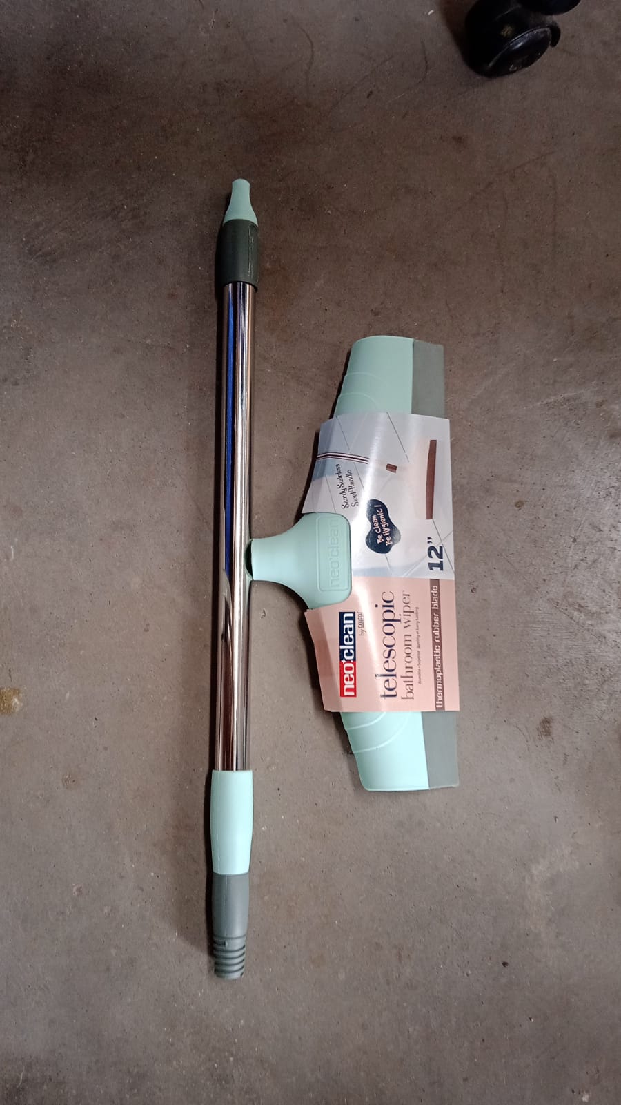 8708 Ganesh Telescopic Bathroom Wiper 12 Inch (30 Cm) Wukusy