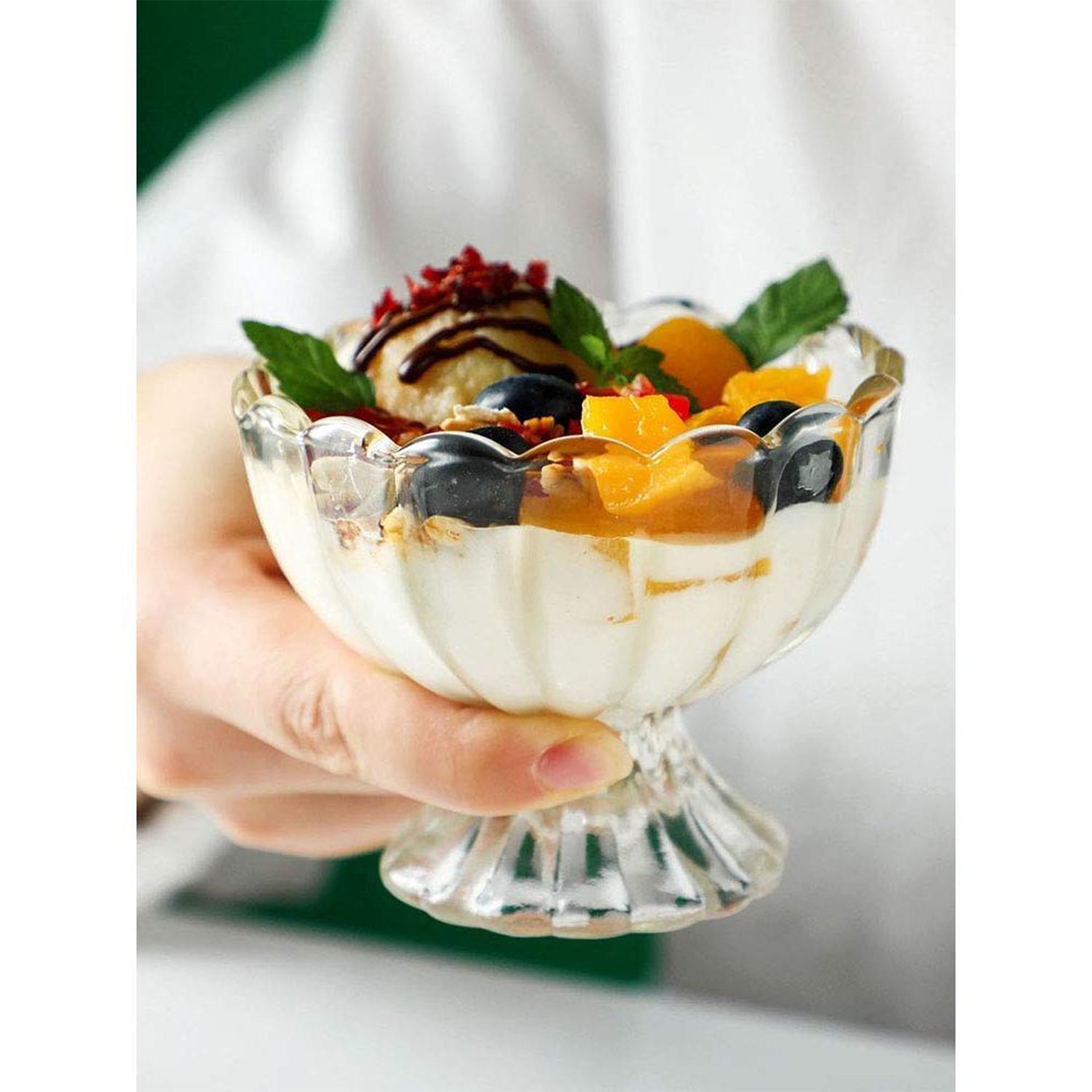 0091c Serving Dessert Bowl Ice Cream Salad Fruit Bowl - 6pcs Serving Dessert Bowl Ice Cream Salad Fruit Bowl - 6pcs Wukusy