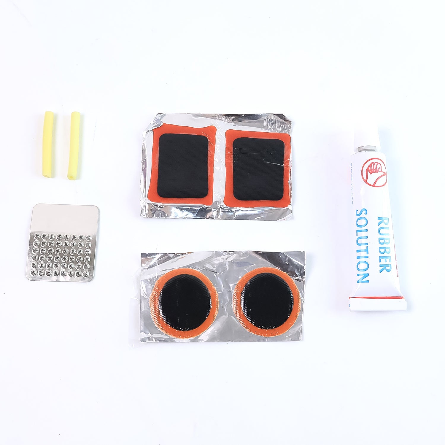 Bicycle Tire Repair Kit Puncture Repair Set With Adhesive Portable Tools Wukusy