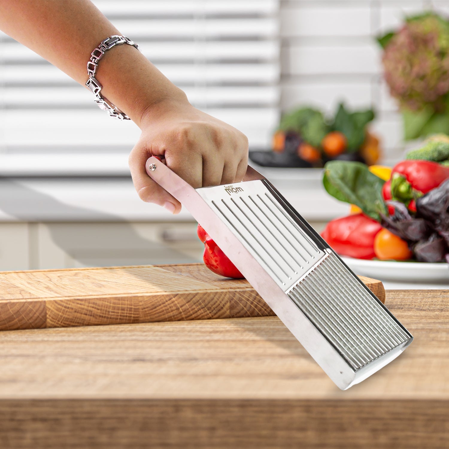 Supermom Stylish Stainless Steel Vegetable  Fruit Slicer Wukusy