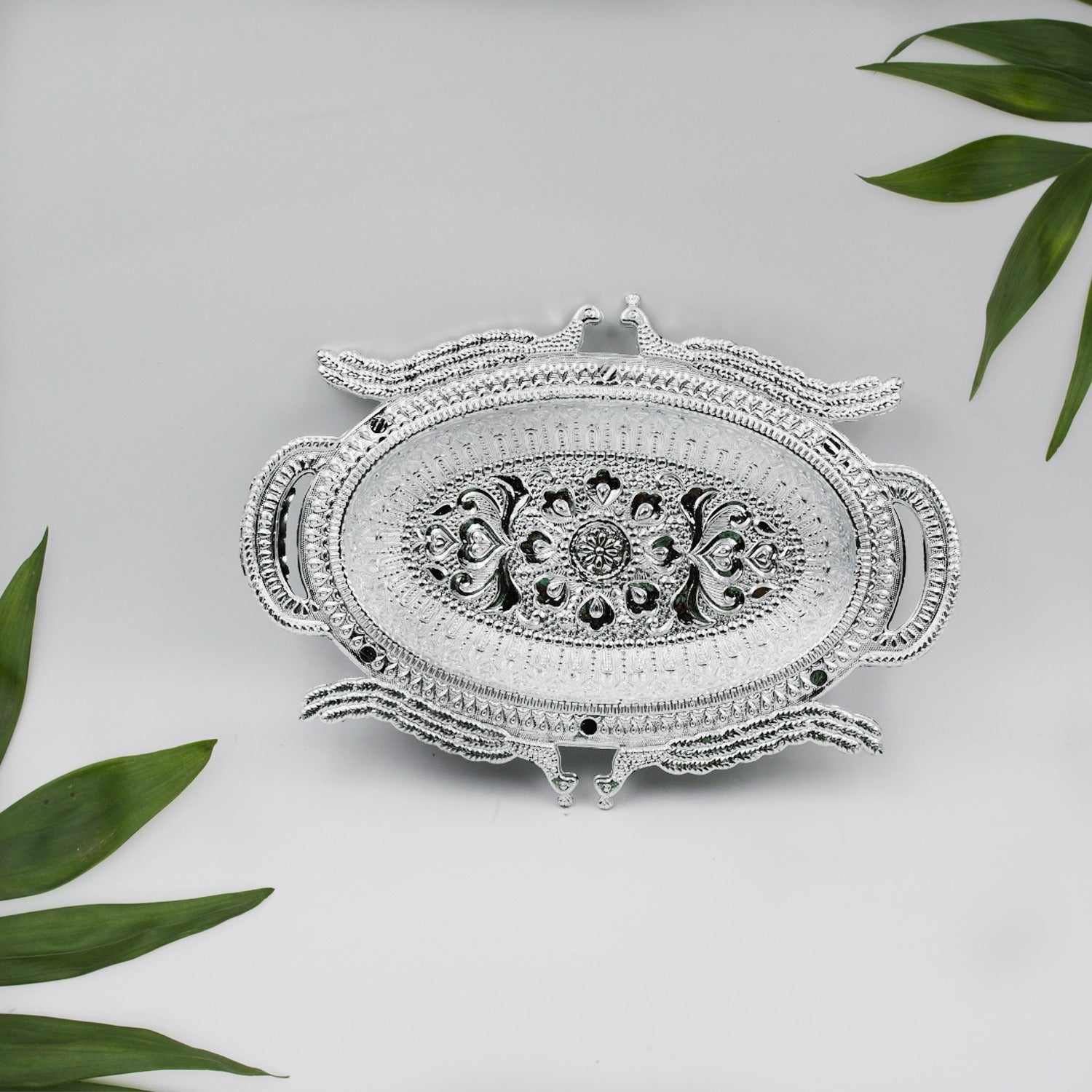 Decorative Mukhwas Serving Tray Serving Mukhwas Plate Fancy Candy Tray Dry Fruit Serving Tray Wukusy